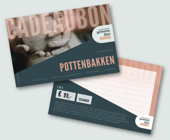 Cadeaubon Gewoon Klei Pottenbakken