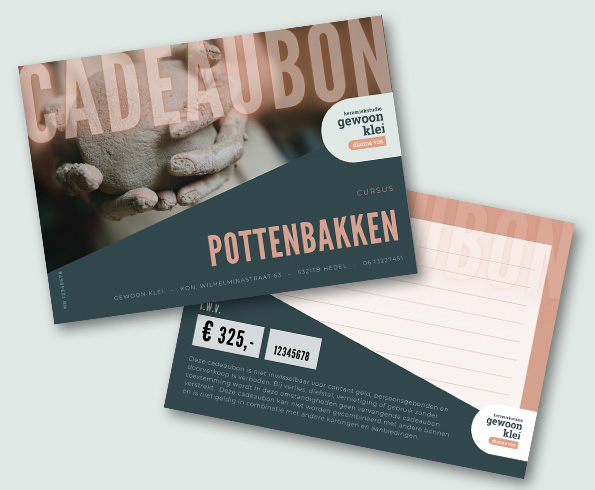 Cadeaubon Gewoon Klei Pottenbakken