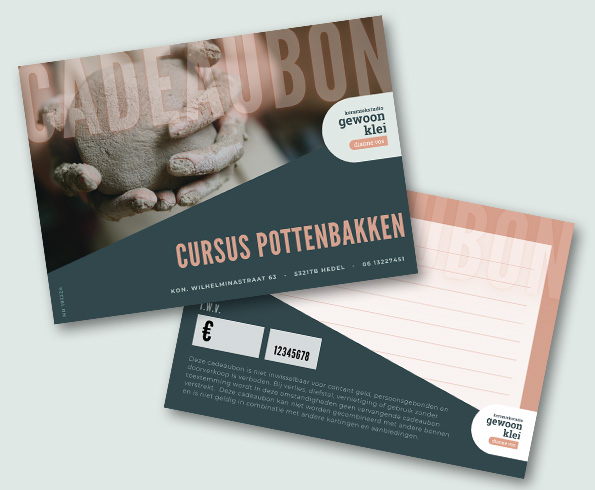 CURSUS POTTENBAKKEN Cadeaubon Gewoon Klei Cursus draaien